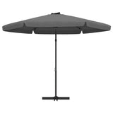 Garden Parasol with Steel Pole 300 cm Anthracite 47314