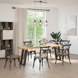 Console Table Legs U-Shaped 2 pcs Natural Steel 28x cm Steel 4012779