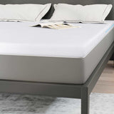 Mattress Topper White 160 x 200 x 7 cm Jaquard Fabric 4106283