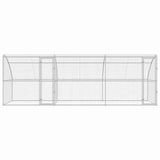 Dog Kennel 3 pcs Silver 6 x 2 x 2 m Galvanised steel 3368339