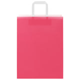 Paper Bags 250 pcs with Handles Pink 26x12x35 cm 4101898