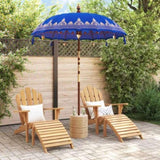 Balinese Parasol Blue x 260 cm Cotton and Wood 42006456