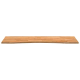 ZNTS Desk Top Light Brown 140x50x2.5 cm Solid Wood Oak Rectangular 4009020