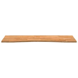 Desk Top Light Brown 140x50x2.5 cm Solid Wood Oak Rectangular 4009020