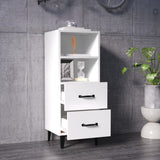 Sideboard White 34.5x34x90 cm Engineered Wood 812366