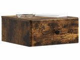 Wall-Mounted Bedside Cabinet 2 pcs Smoked Oak 34.5 x 33 x 20 cm 899116