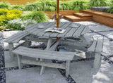 8-Seater Wooden Picnic Set-Fir Wood T3398P318663