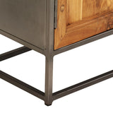 Sideboard Recycled Teak and Steel 65x30x70 cm 246279