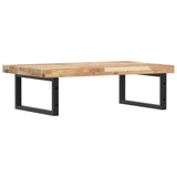 Basin Shelf Wall Mounted Steel and Solid Wood Acacia 3302805