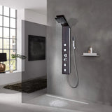 Shower Panel System Glass Brown 142374