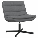 Swivel Chair Grey 63 x 75 x 76 cm PU 42007341
