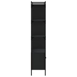 Bookcase with Doors Black76.5x30x154.5 cm Engineered Wood 833348