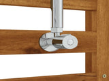 Outdoor Shower 225 cm Solid Acacia Wood and Stainless Steel 903108