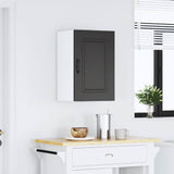 Kitchen Wall Cabinet Kalmar Black Engineered Wood 853548