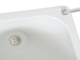 Portable Camping Sink with Running Water and Wastewater Tank, Hand Wash Basin with Rolling Wheels, T3398P348687