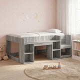 Kids'Bed Frame with Storage Grey Sonoma 80 x 160 cm 3422624