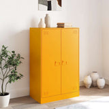 Sideboard Mustard Yellow 67x39x107 cm Steel 841664