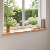 Window Sills 2 pcs Natural 80x 40 x 2 cm Solid Beech Wood 42048160