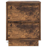 Bedside Cabinet with Drawer 2 pcs Smoked Oak 39 x 34.5 x 50 cm 869619