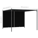49324 Garden Pergola with Retractable Roof 3x3 m Anthracite