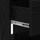 Bedside Table Black Oak 40.5 x 40 x 48 cm Engineered Wood 891058