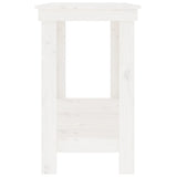 Work Bench White 140x50x80 cm Solid Wood Pine 822507