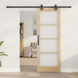 Sliding Door ORKDAL Natural and Black 73.5 x 198.5 cm 3332183