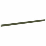 Lawn Edging 30 pcs 102 x 4 x 4 cm Steel Olive Green 8008728