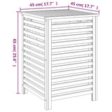 Laundry Basket 45x45x65 cm Solid Wood Walnut 350353
