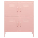 Storage Cabinet Pink Steel 80 x 35 x 101.5 cm Storage Cabinet 336139