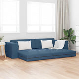 Floor Sofa Bed Navy Blue 245 x 78 x 77 cm Fabric 4106722