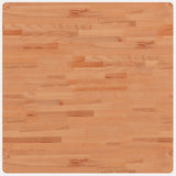Table Top 80x80x2.5 cm Square Solid Wood Beech 355976