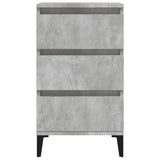 Bedside Cabinet Concrete Grey 40x35x70 cm Engineered Wood 819672
