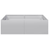 Planter 100x100x30 cm Galvanised Steel 860813