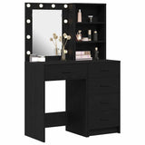 Dressing Table 2 pcs Black 50 x 41 x 135 cm Engineered wood 3334201