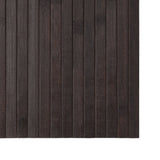 Rug Rectangular Dark Brown 100x400 cm Bamboo 376821