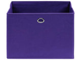 Storage Boxes 10 pcs Purple 32x32x32 cm Fabric 288355