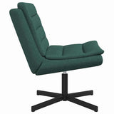Swivel Chair Dark Green 63 x 75 x 76 cm Fabric 42007354