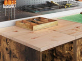 Garage Cabinets 2 pcs Smoked Oak Engineered Wood 3328264
