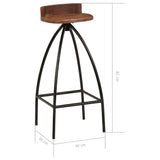 Bar Chairs 2 pcs Solid Reclaimed Wood 245264