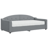 Daybed with Mattress Light Grey 90x190 cm Fabric 3197597