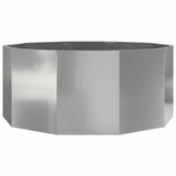 Planter Silver 120 x 120 x 50 cm Galvanised Steel 883750