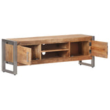 TV Cabinet 120x30x40 cm Rough Mango Wood 323486