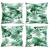 Sofa Cushions 4 pcs Leaf Pattern 50x50 cm Fabric 360393