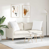 Sofa Pillows 2 pcs White 80 x 80 cm Fabric 42014051