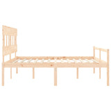 Senior Bed without Mattress 200x200 cm Solid Wood 3195436