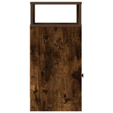 Bedside Cabinet with Drawer Smoked Oak 25x31x66 cm 858622