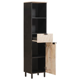 Bathroom Cabinet with Shelf Black and White 38 x 33 x 160 cm 4017886