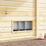 Chicken Nesting Box 3 Compartments Wall-Mounted Galvanised Steel 4104900