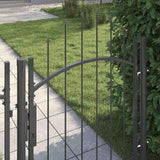 Garden Gate with Lock Woerden Grey 100 x 100 cm Steel 42008897